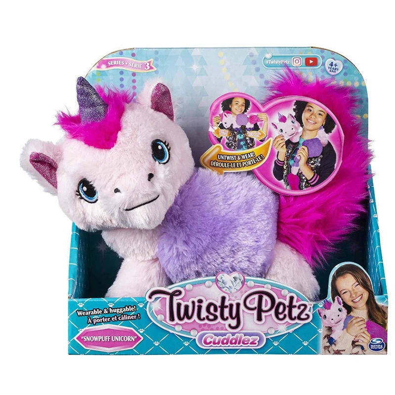 Twisty Petz Cuddlez Snowpuff Unicorn Transforming Wearable Plush Pet Toys Snugglez Sloth Cuddlez Puppy Collectible Plush for Kid
