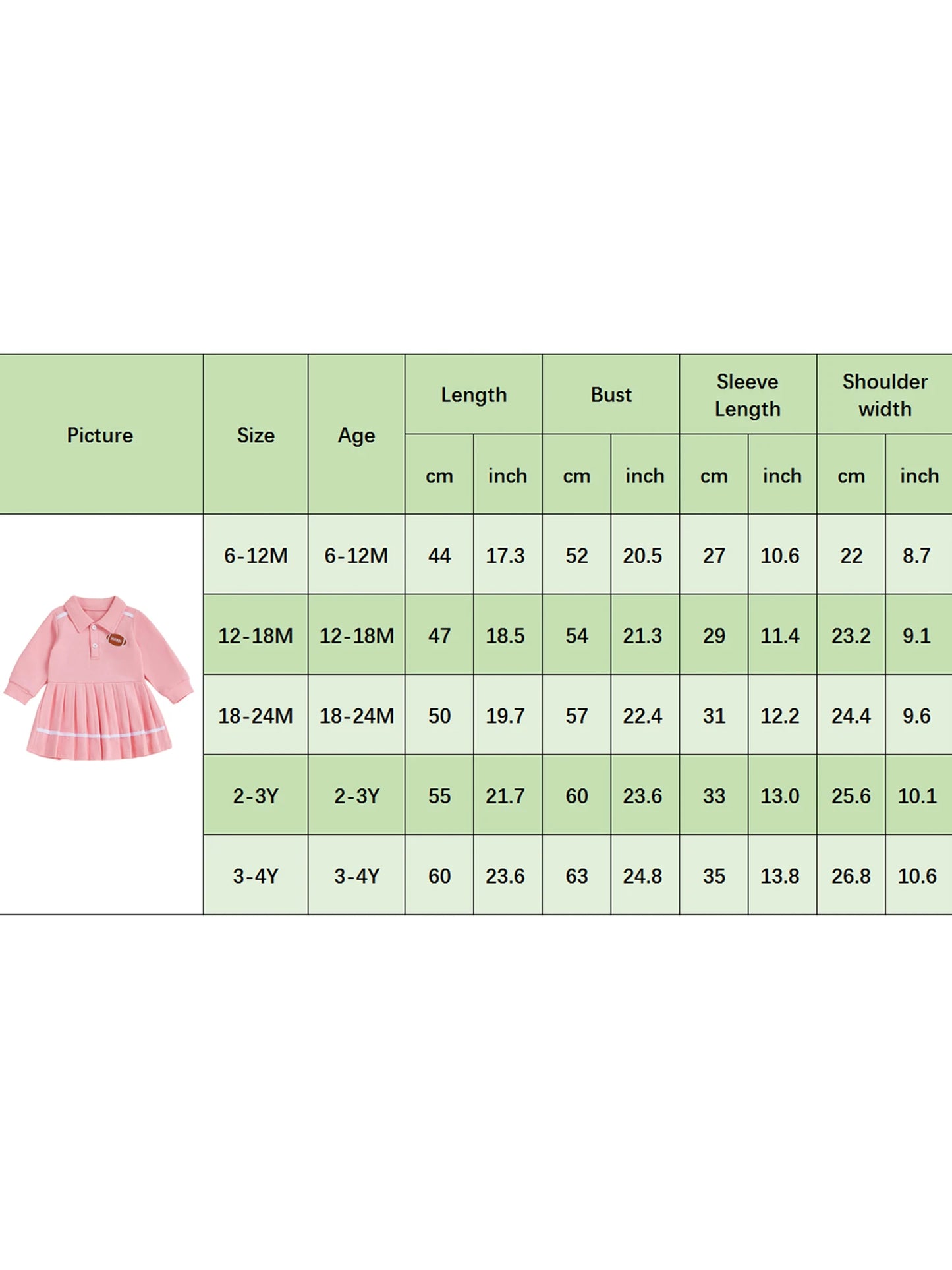 Toddler Baby Girls Dress Fall Fashionable Rugby Embroidery Lapel Long Sleeve Pleated Dress
