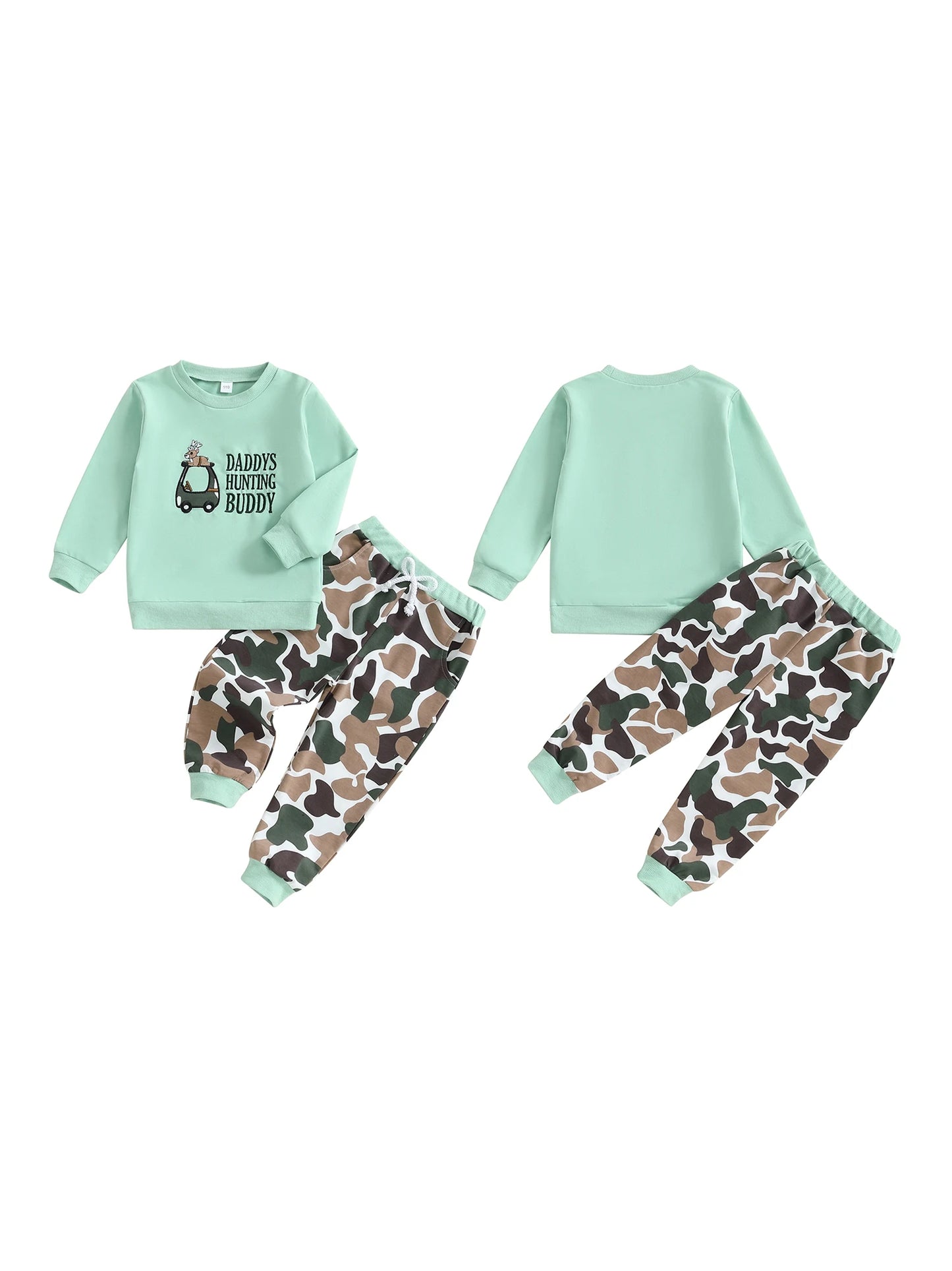 Boys 2-piece Set Stylish Long Sleeve Graphic Tee with Cozy Jogger Pants for a Trendy Fall Look