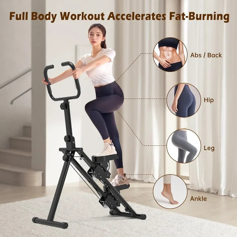 Leikefitness Stair Stepper for Home Gym,Vertical Climber Machine for Full-Body Workout,Foldable Cardio Stepper