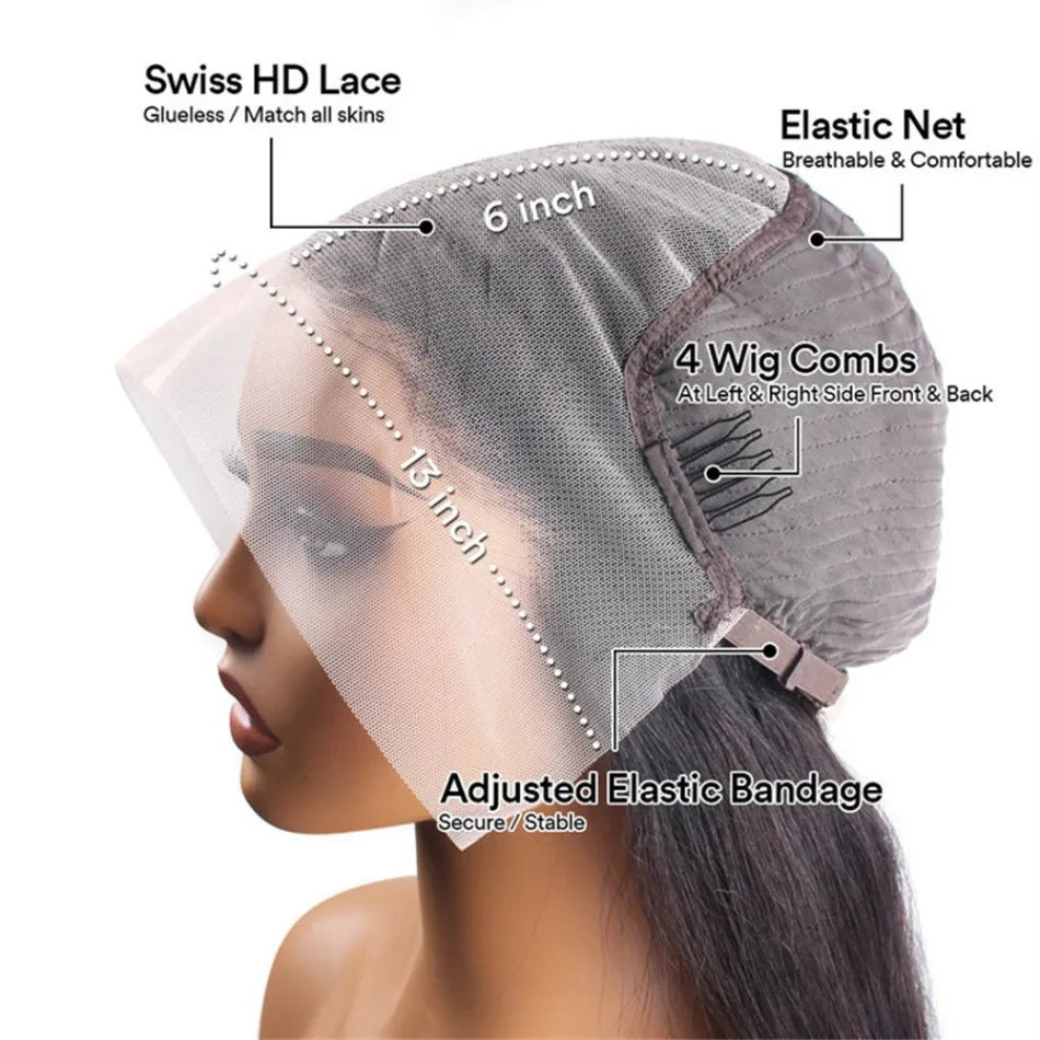 Pink Wig Body Wave Human Hair Wigs 13X6 Hd Lace Frontal Wig 30 32 Inch 13X4 Lace Front Wigs 250 Density Brazilian Hair For Women