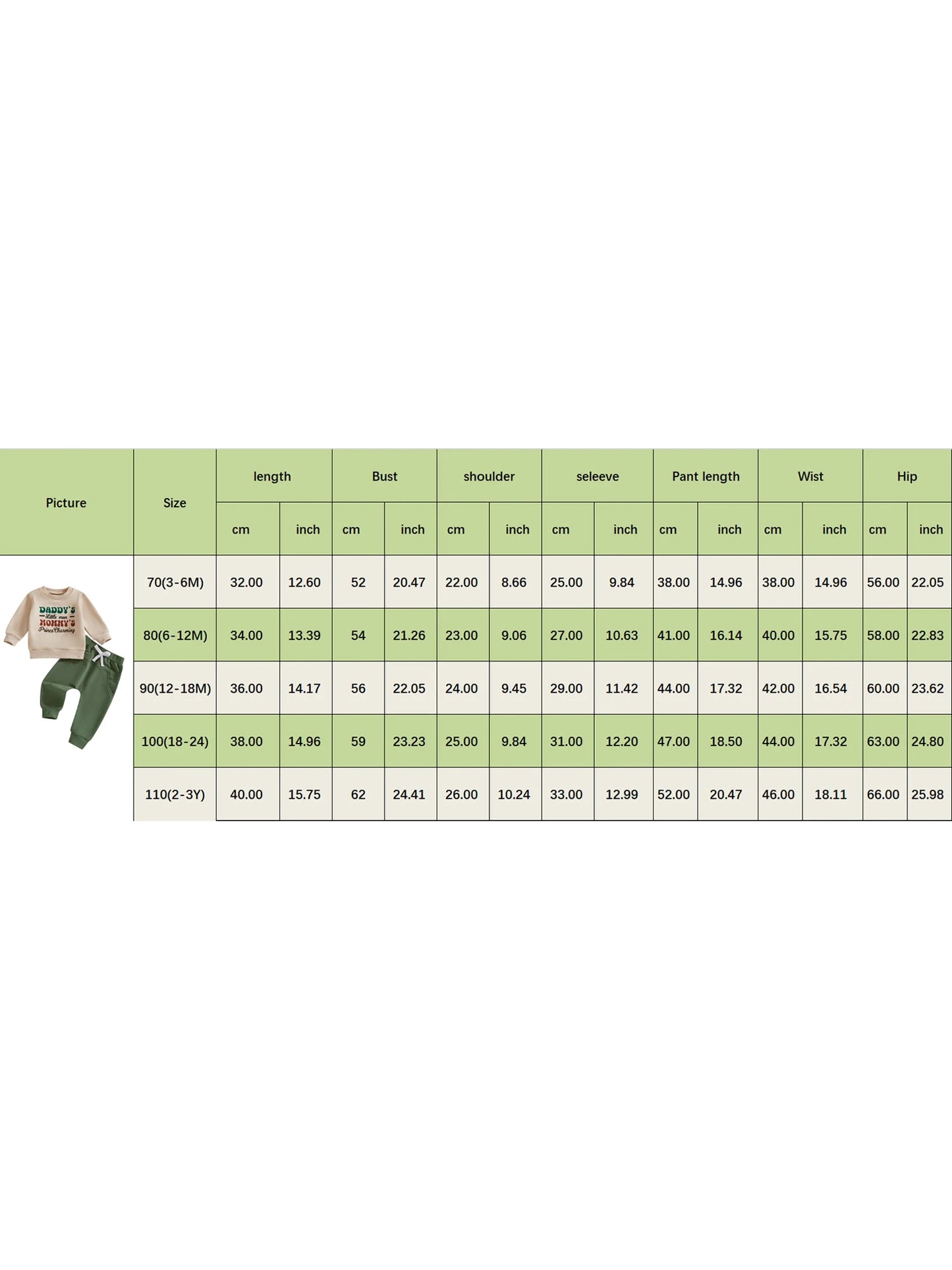Baby Boys Pants Set, Long Sleeve Crew Neck Letters Print Sweatshirt with Elastic Waist Sweatpants Infant Clothes