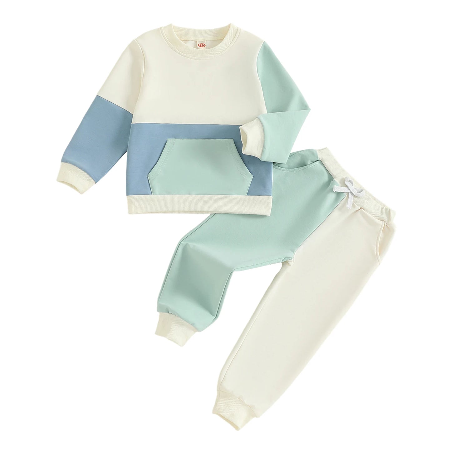 Stylish Toddler 2-Piece Set Cozy Long Sleeve Top with Matching Pants for a Trendy Fall Look