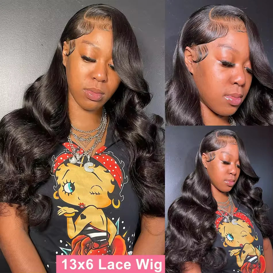 46 44 Inch Body Wave Lace Front Human Hair Wigs For Women 13x4 Hd Brazilian Hair Wigs 360 Full Lace Wig Human Hair Pre Plucked