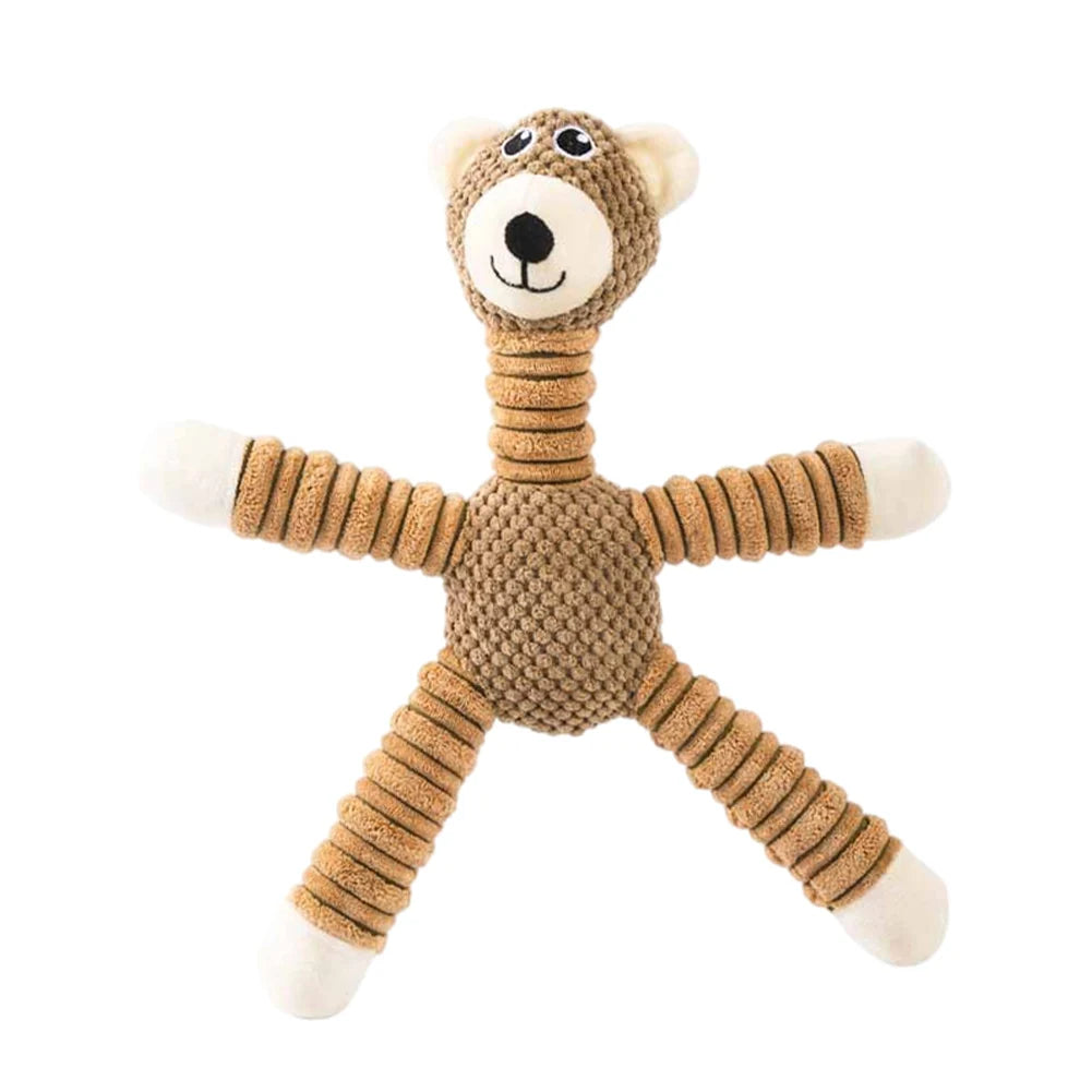 Large Dog Sound Squeaky Toys Interactive Dog Toys Squeaky Plush Dog Chew Toys for All Breed Sizes for Small Large Dogs