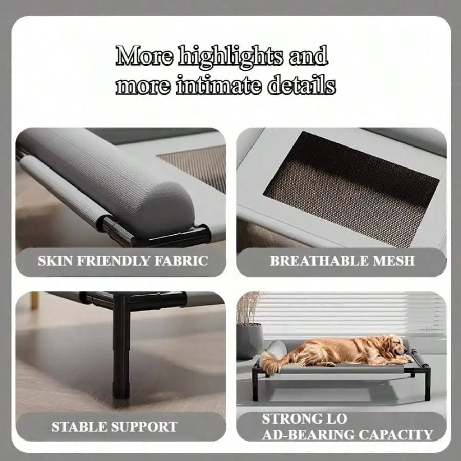 1pc Dog Marching Bed All Seasons Universal Dog Nest Removable and Washable Off The Ground Cat Bed Summer Moisture-proof Pet Bed