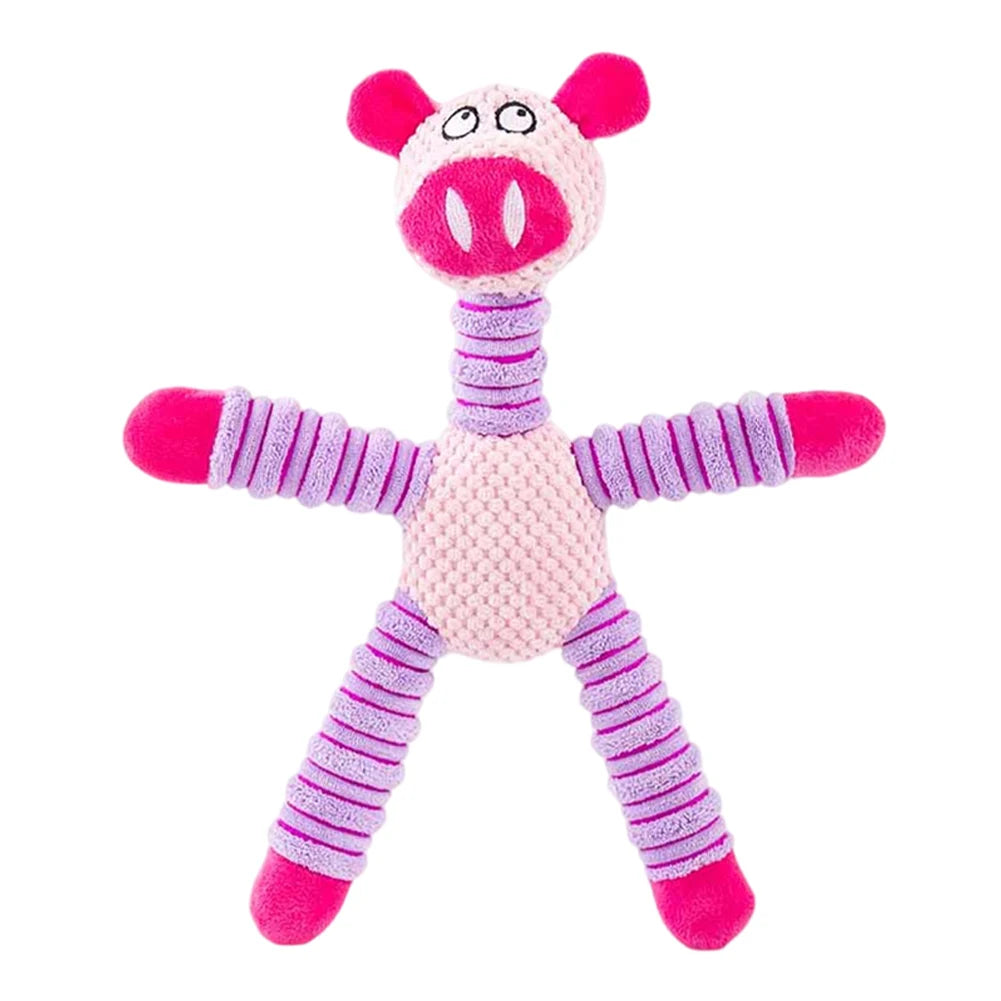 Large Dog Sound Squeaky Toys Interactive Dog Toys Squeaky Plush Dog Chew Toys for All Breed Sizes for Small Large Dogs