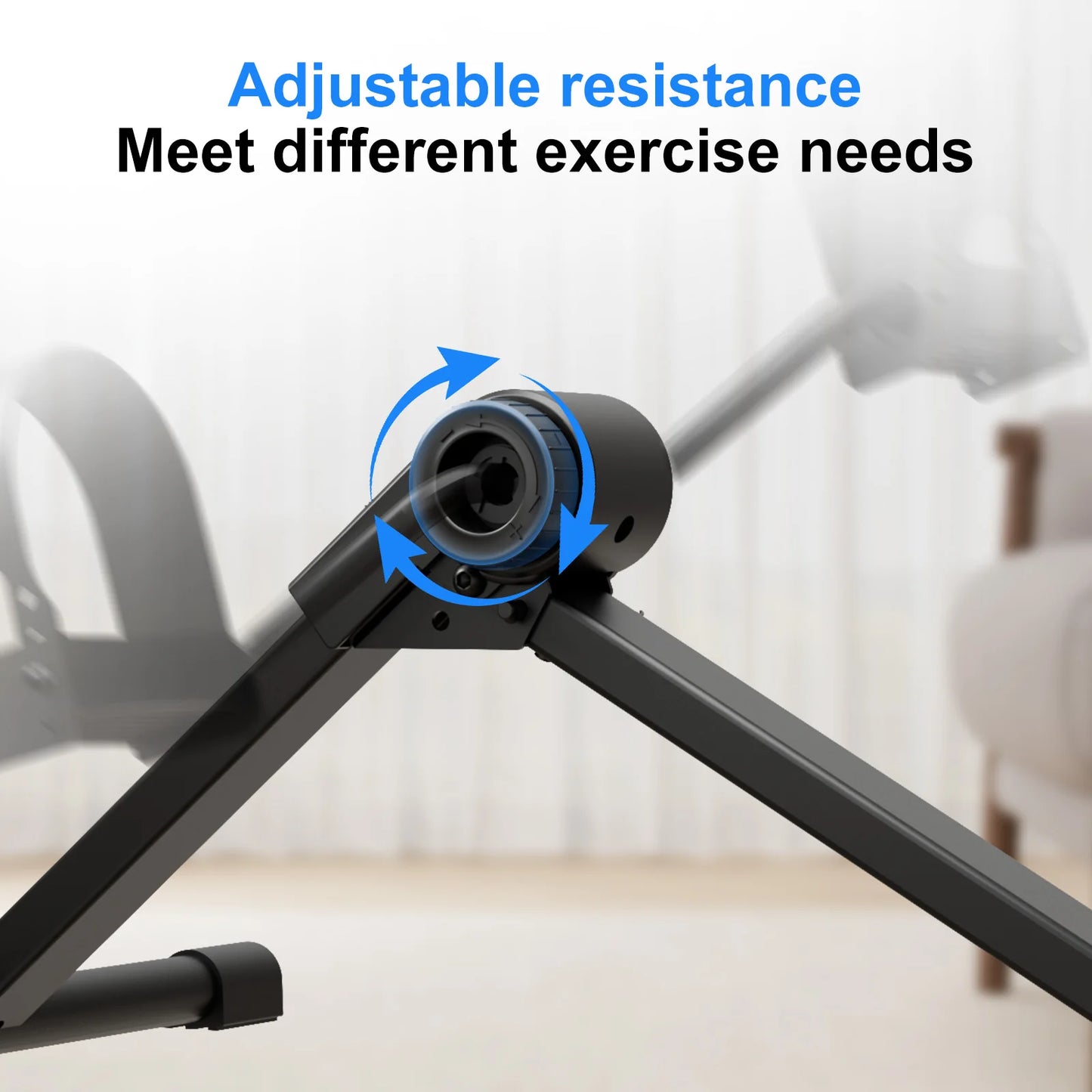 Under Desk Bike Pedal Mini Exercise Bike with Electronic Display for Indoor Leg and Arm Recovery  Folding Pedal Exerciser