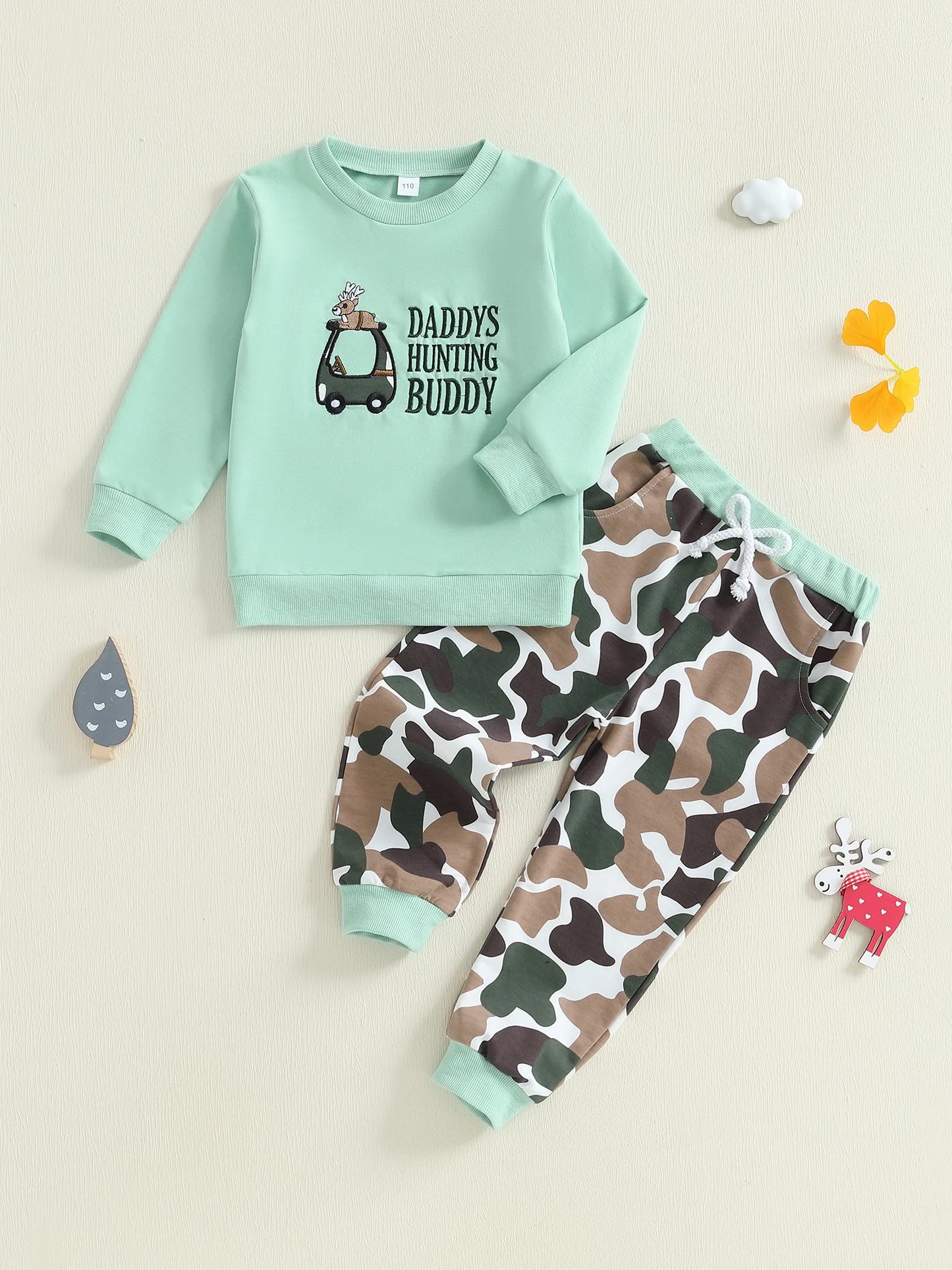 Boys 2-piece Set Stylish Long Sleeve Graphic Tee with Cozy Jogger Pants for a Trendy Fall Look