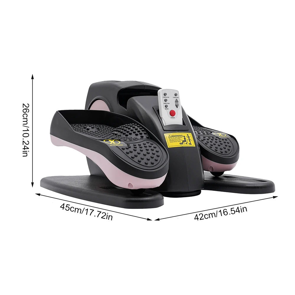 Under Desk Elliptical Machine Home Ellipse Leg Exerciser with 5 Adjustable Speed Quiet & Portable Seated Pedal Exerciser