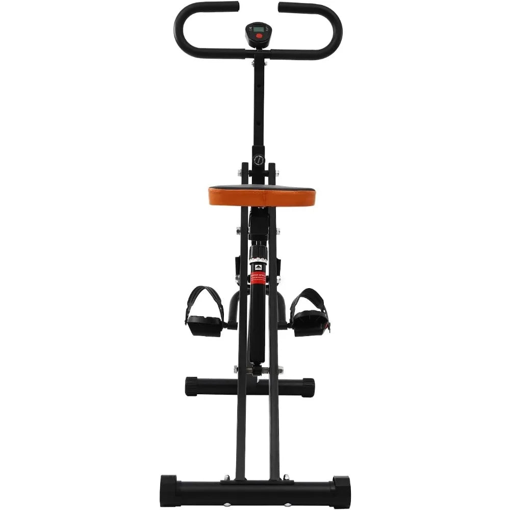 Exercise Equipment Squat Machine Trainer Rowing Machine for Ab Workout Glutes Black Modern Style 264.55lbs Weight Capacity