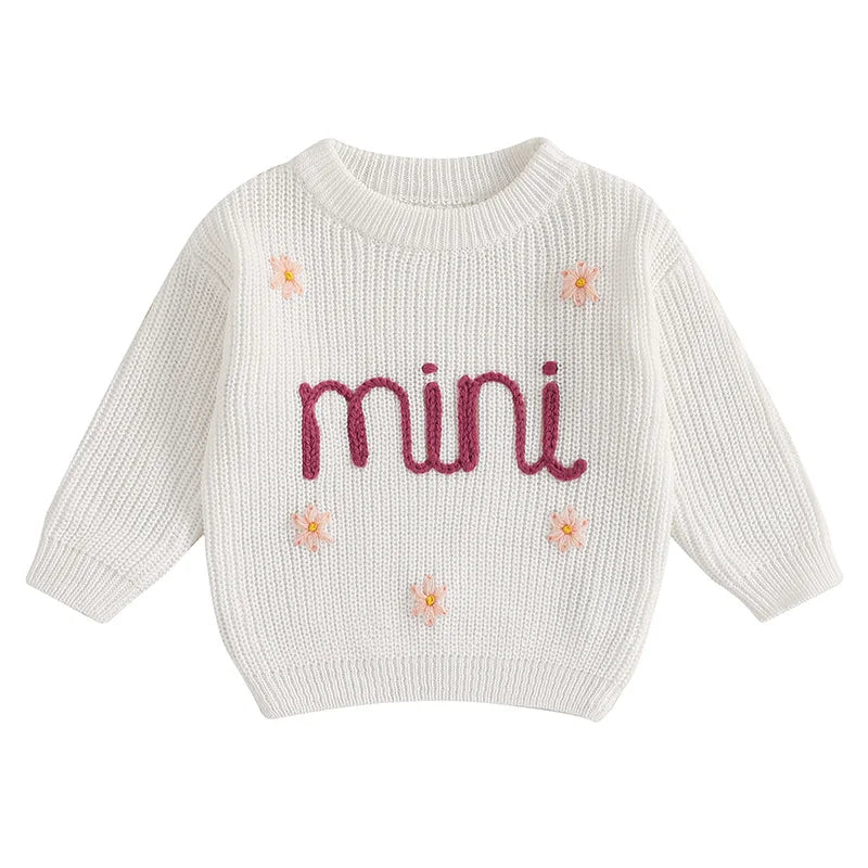 Toddler Girl Hooded Sweater Cozy Long Sleeve Knit Pullover with Cute Animal Design Warm Winter Infant Clothing