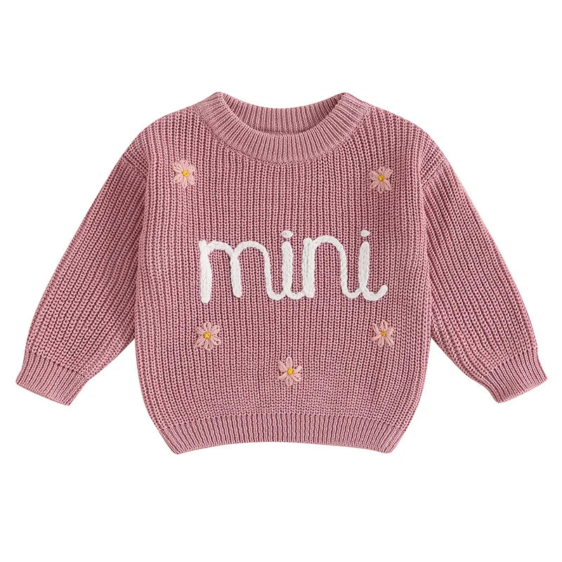 Toddler Girl Hooded Sweater Cozy Long Sleeve Knit Pullover with Cute Animal Design Warm Winter Infant Clothing