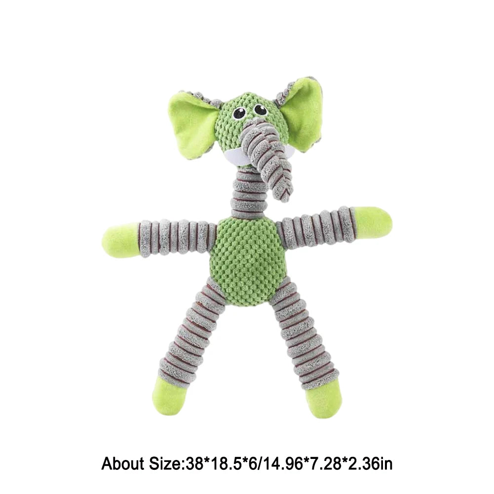 Large Dog Sound Squeaky Toys Interactive Dog Toys Squeaky Plush Dog Chew Toys for All Breed Sizes for Small Large Dogs