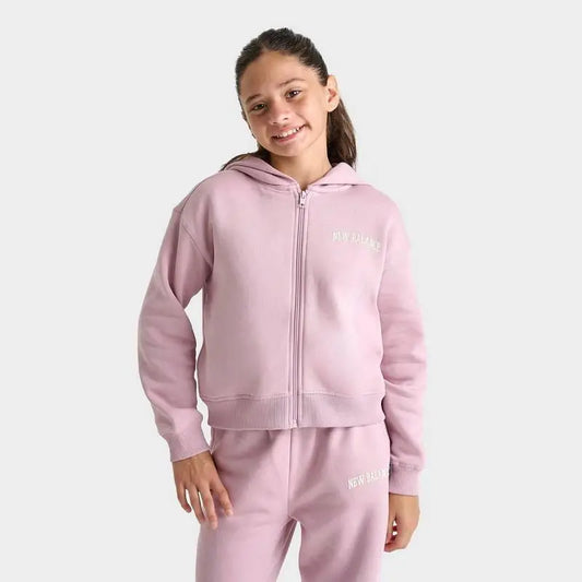 New Balance | Girls' New Balance Arch Graphic Full-Zip Hoodie