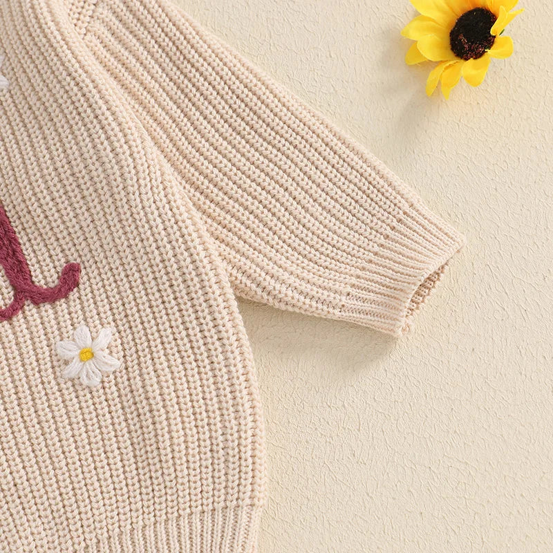 Toddler Girl Hooded Sweater Cozy Long Sleeve Knit Pullover with Cute Animal Design Warm Winter Infant Clothing