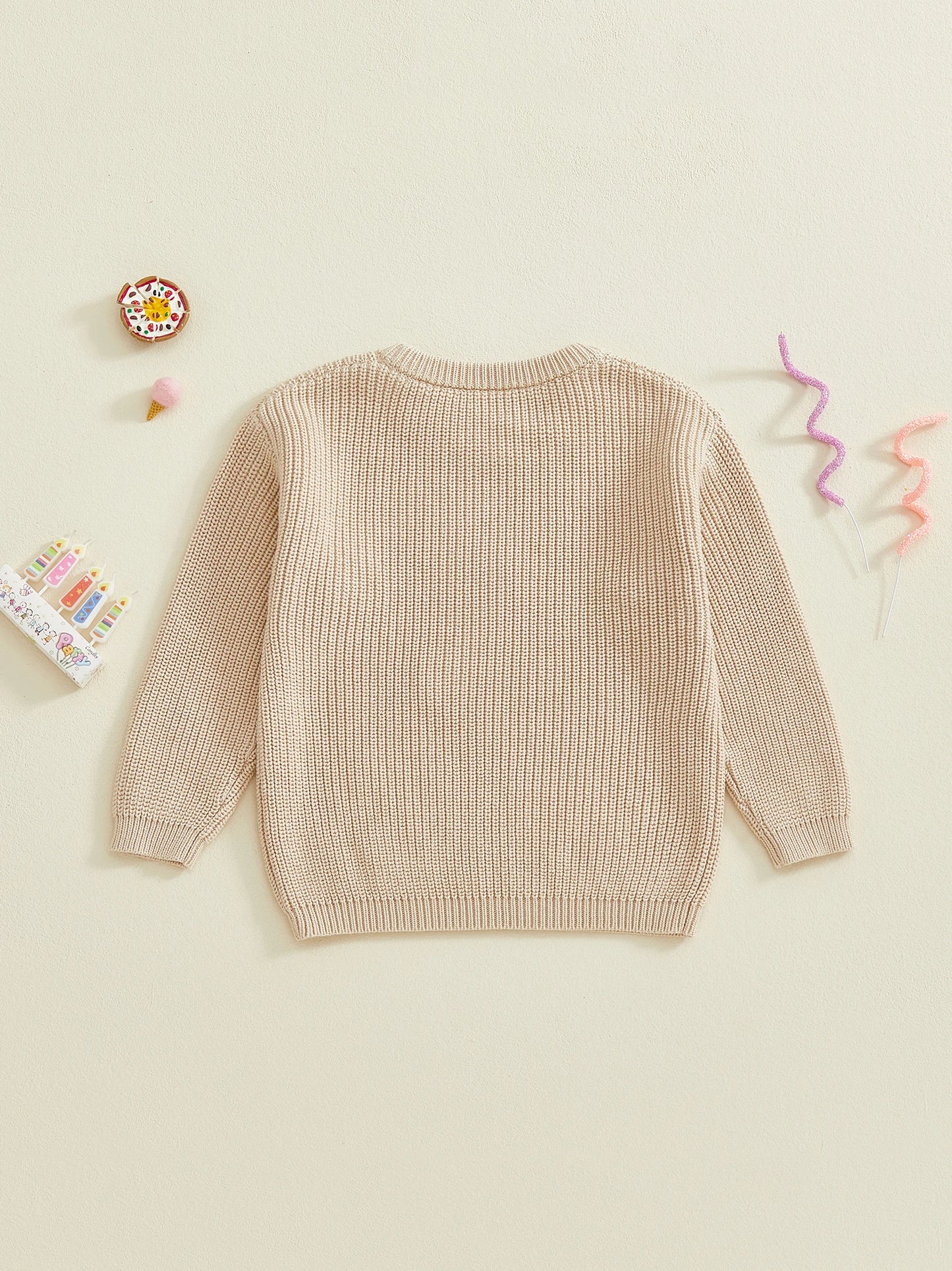 Infant Birthday Pullovers with Long Sleeves and Round Neckline Featuring Adorable Goose Balloon Embroidery - Cute Toddler