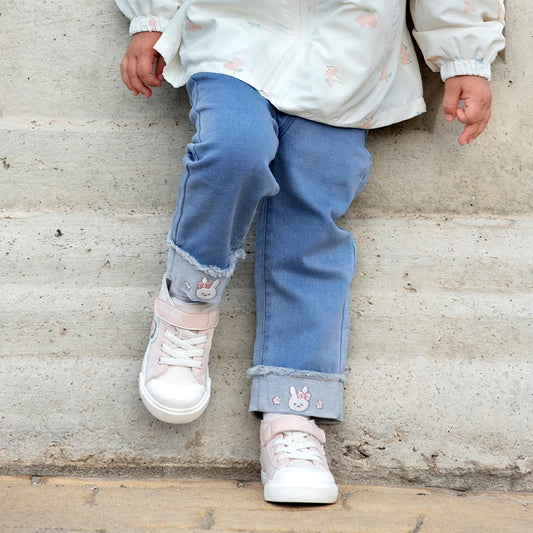 Dave Bella Girls' Long Jeans Casual Spring Autumn Trousers Children Sweet Embroidery Pants Casual Outdoor Jeans DB3242292