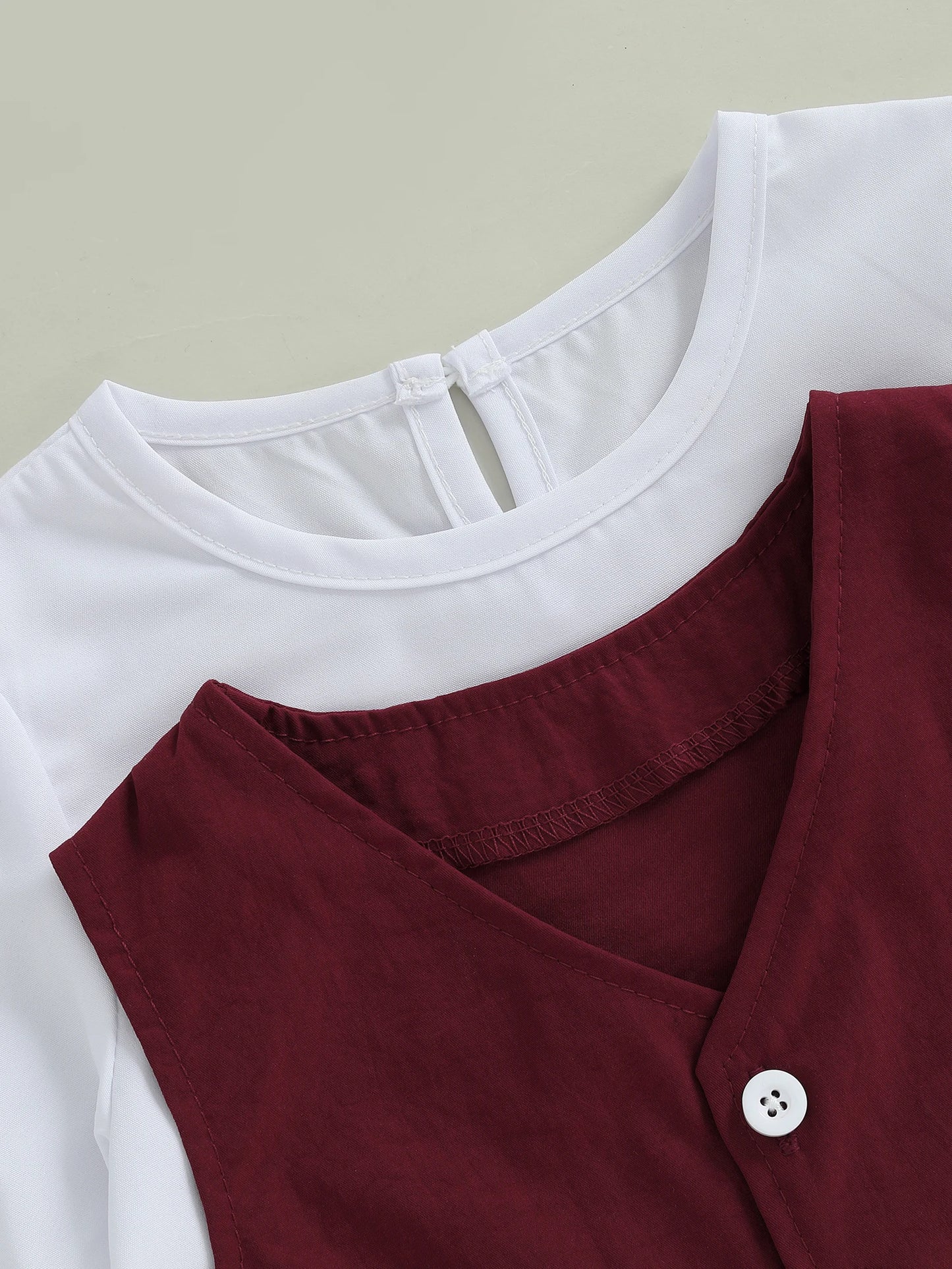 Baby Boy Formal Wear Set Solid Color Long Sleeve Round Neck Top Elastic Waist Pants Cape Vest 4 Piece Outfit