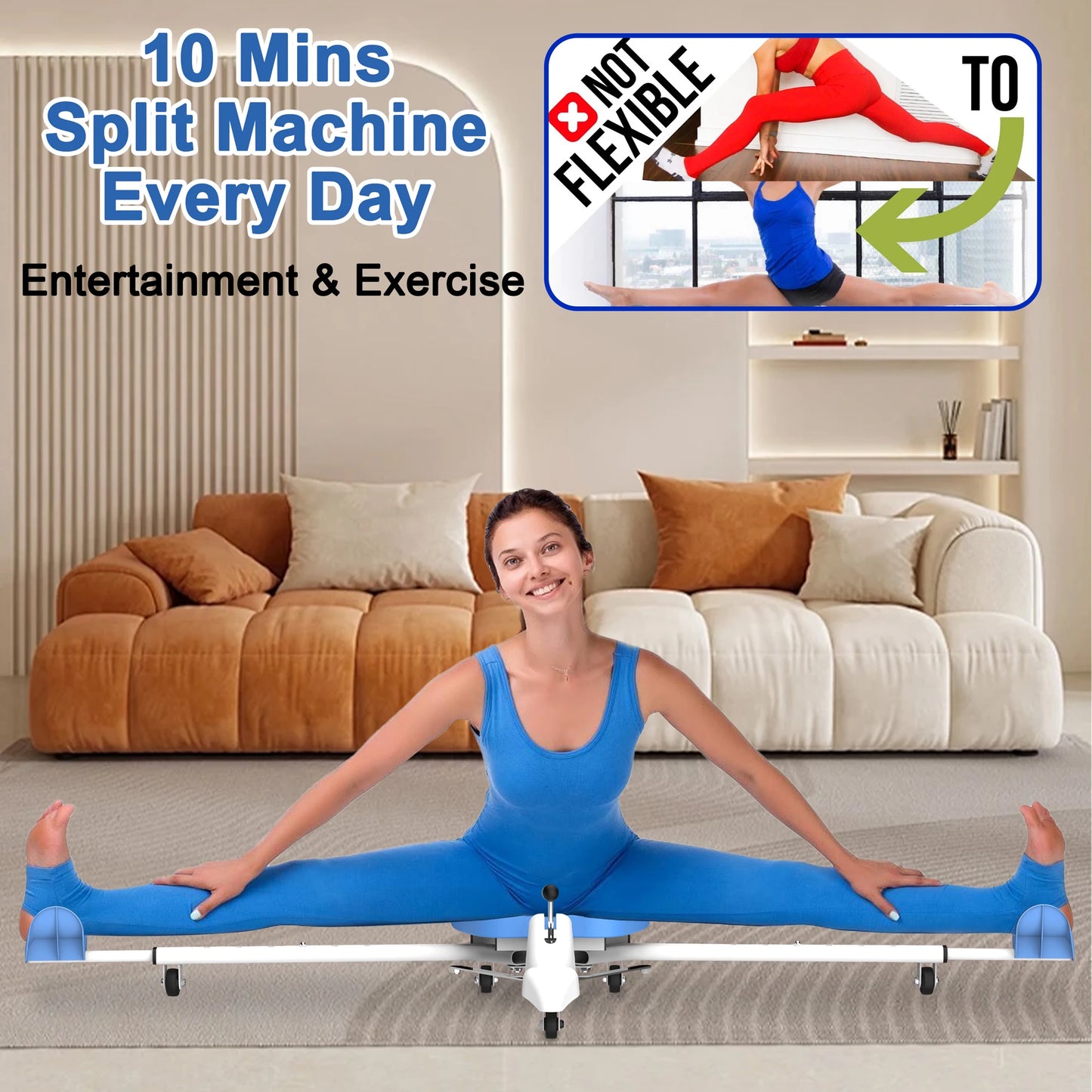 Split Machine - Leg Split Stretching Machine, Splits Trainer Adjustable, Fitness Training Equipment for Ballet Yoga Sports Train
