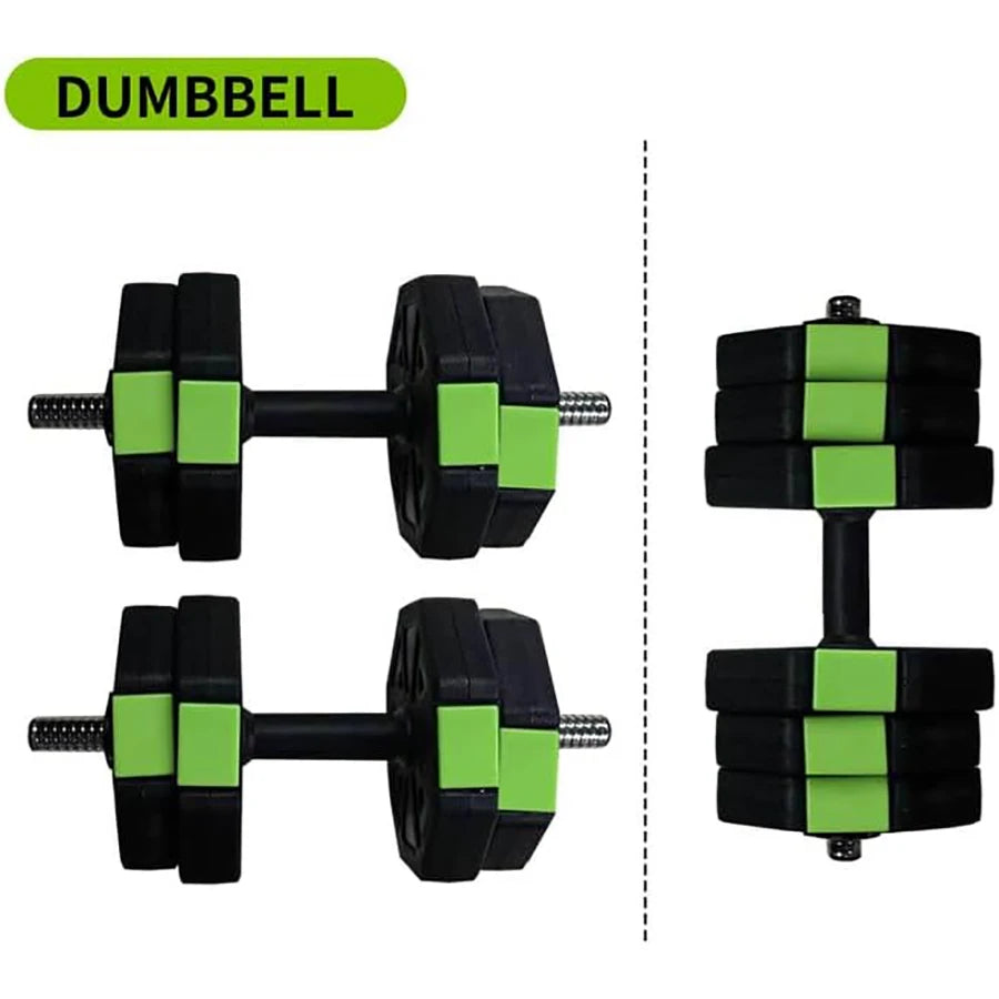 Adjustable Dumbbell Set,2 in 1 Adjustable Dumbbell Set with Iron Handle