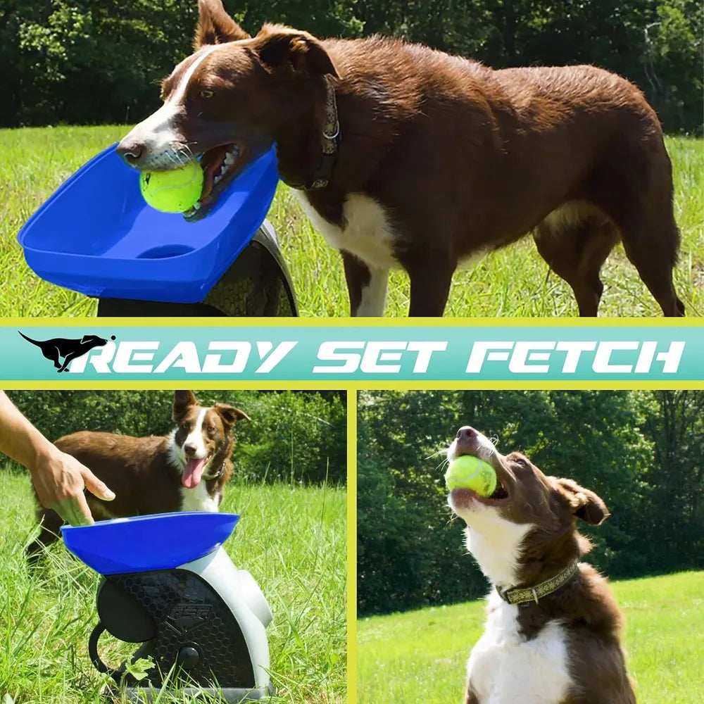 Automatic Tennis Ball Launcher for Dogs - Electronic Fetch Toy for Playtime and Exercise