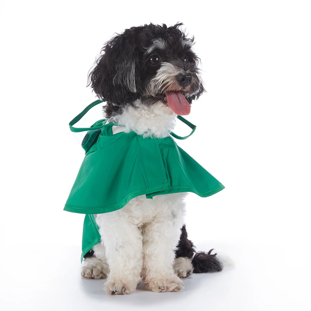 Fashionable Reflective Pet Dog Raincoat Cute Animal Raincoat Pet Hooded Waterproof Jacket Clothes Dog Clothes for Big Dogs