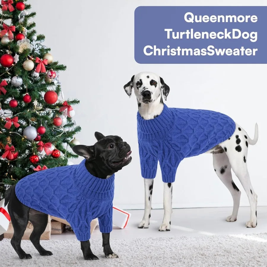 Warm Pullover Dog Sweaters for Small Dogs in Royal Blue Soft Thick Winter Clothing Ideal for Chihuahua Dachshund Yorkie Perfect