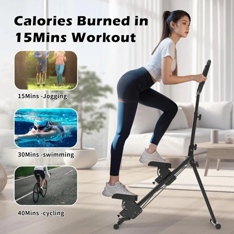 Leikefitness Stair Stepper for Home Gym,Vertical Climber Machine for Full-Body Workout,Foldable Cardio Stepper