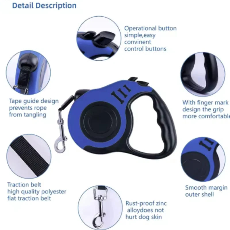 Pet leash small and medium-sized dogs and dogs automatic telescopic traction device portable dog walking pet supplies