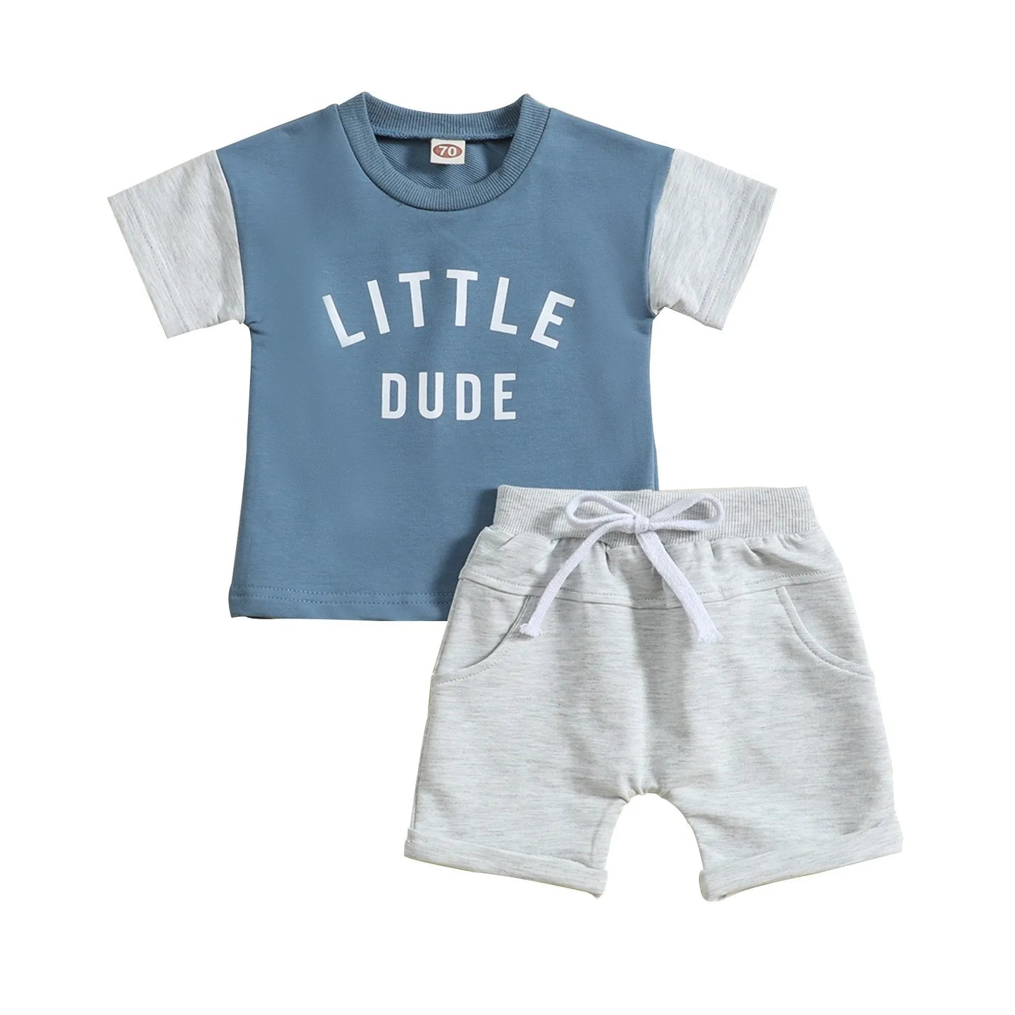Children's Clothing Set for Baby Boy Girl Summer Letter Polo T-Shirt Shorts 2-Piece Suit Cute Infant Outfit