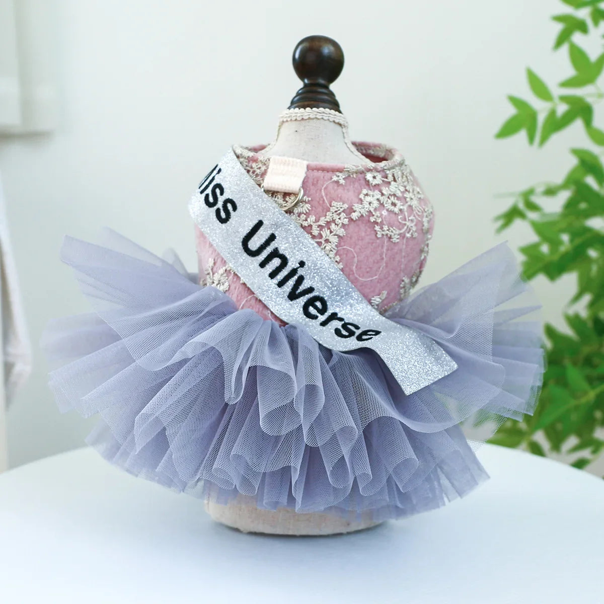 1 Pet Apparel Dog Spring/Summer Breathable White Wedding Dress Princess Dress with Pulling Cord Button For Small Medium Dogs