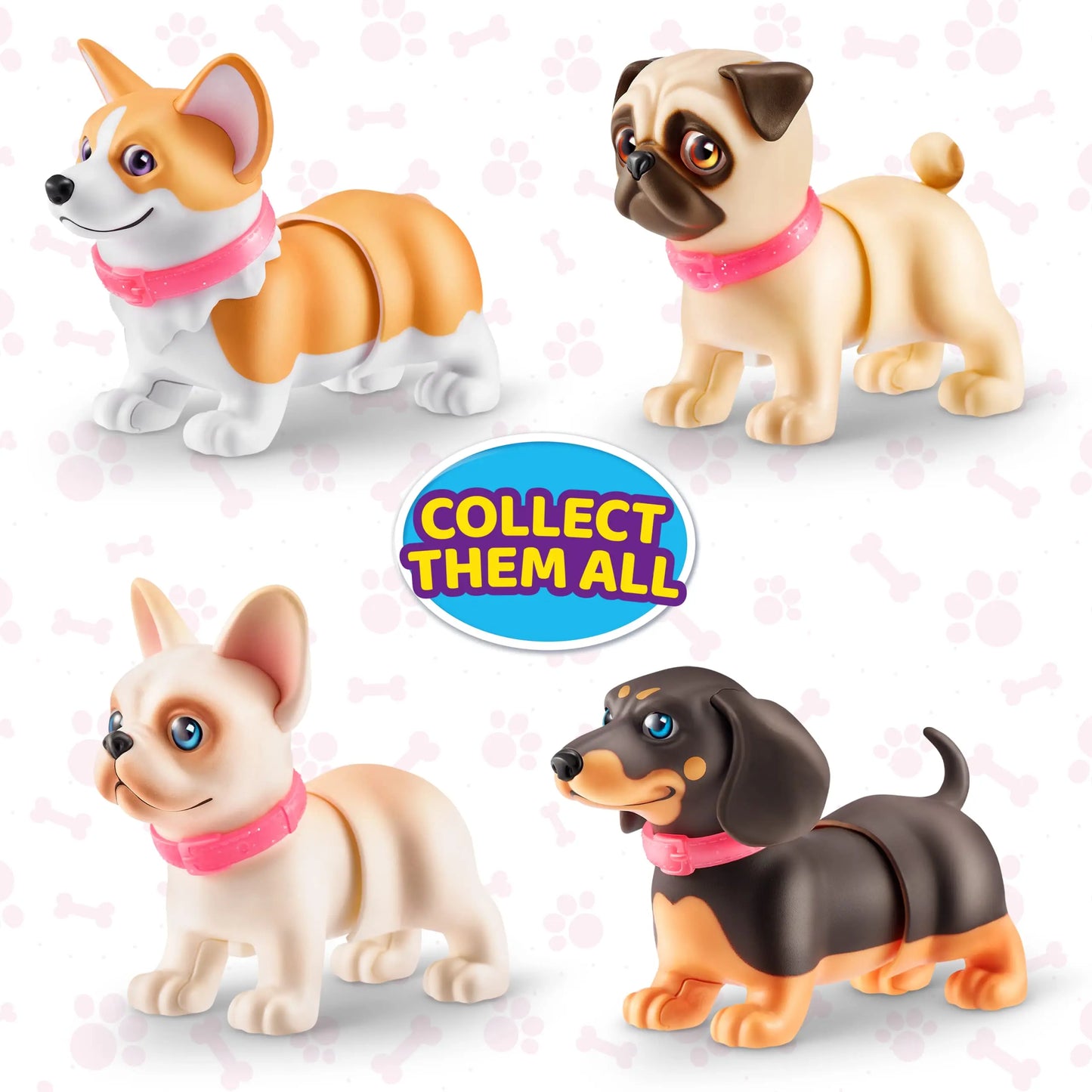 Pets Alive Booty Shakin' Pups Interactive Mini Dog Toys That Walk and Waggle Simulation Electronic Puppy Toys for Children