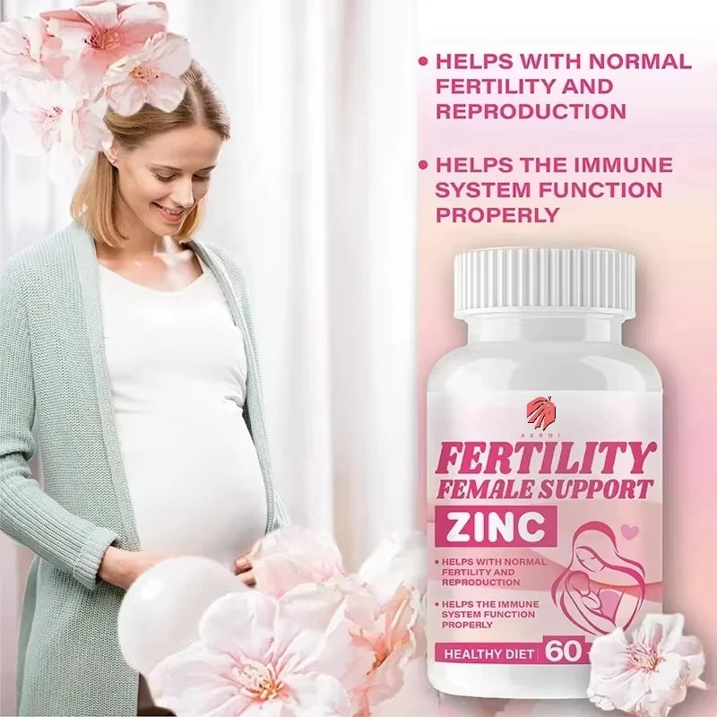 Fertility Supplement - Prepares The Body for Pregnancy - Reduces Infertility Risk, Non-GMO, 60 Capsules
