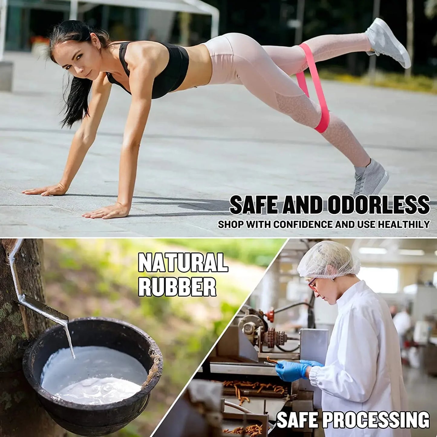 5pcs Fitness Resistance Bands Set-Include 5Colors,Exercise Tension Bands,Working Out,Exercise Gym,Yoga Training and Home Fitness