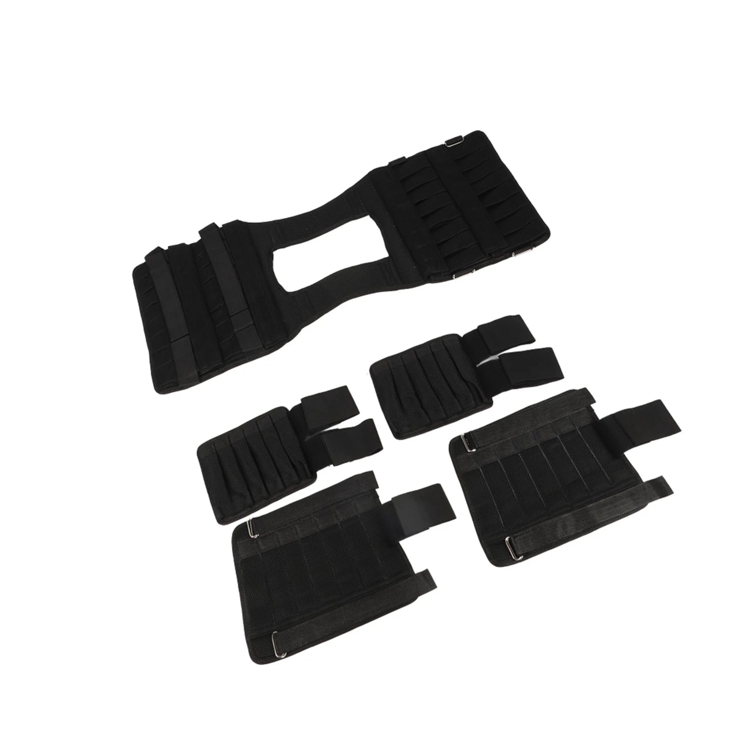 Max Loading 15kg/35kg Adjustable Vest Weight Exercise Weight Loading Cloth Strength Training with 6kg Leg Weight 5kg Arm Weight