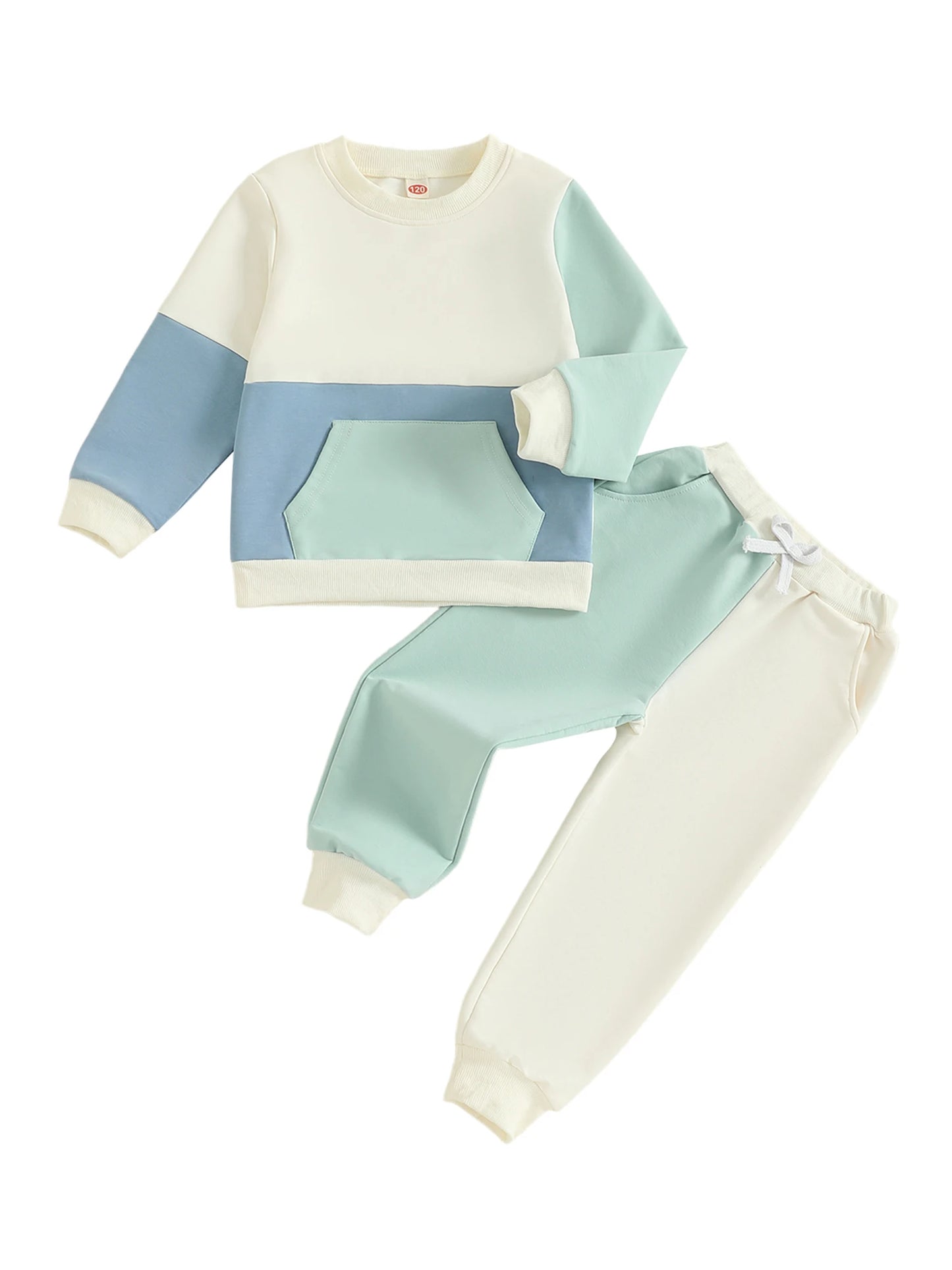 Stylish Toddler 2-Piece Set Cozy Long Sleeve Top with Matching Pants for a Trendy Fall Look