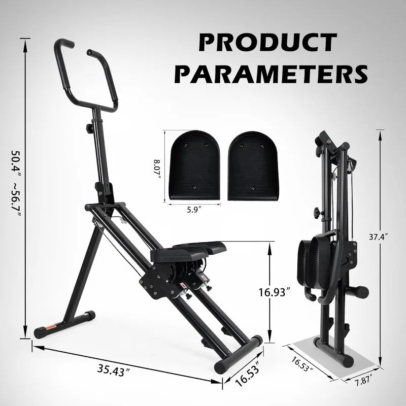 Leikefitness Stair Stepper for Home Gym,Vertical Climber Machine for Full-Body Workout,Foldable Cardio Stepper