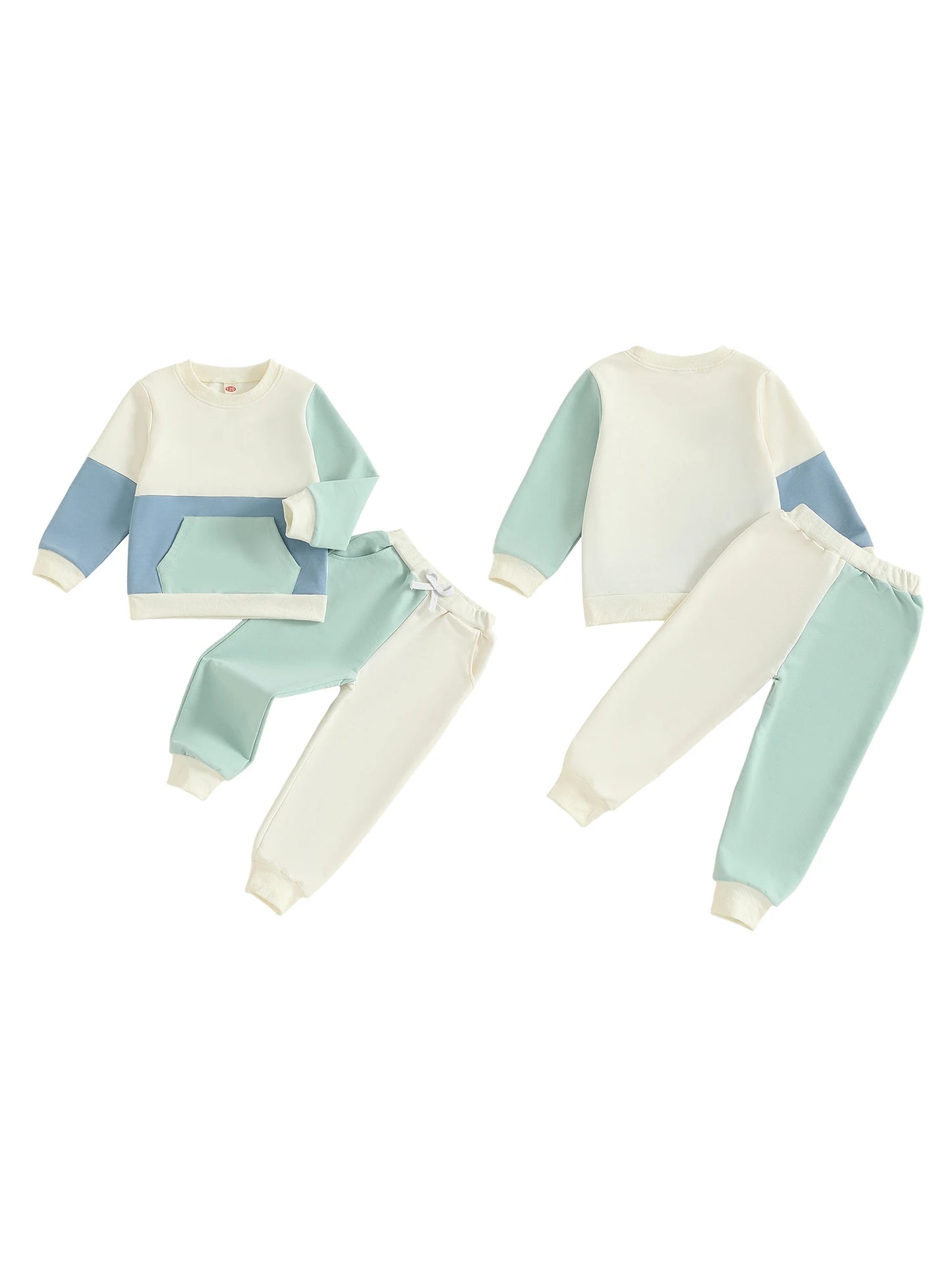 Stylish Toddler 2-Piece Set Cozy Long Sleeve Top with Matching Pants for a Trendy Fall Look